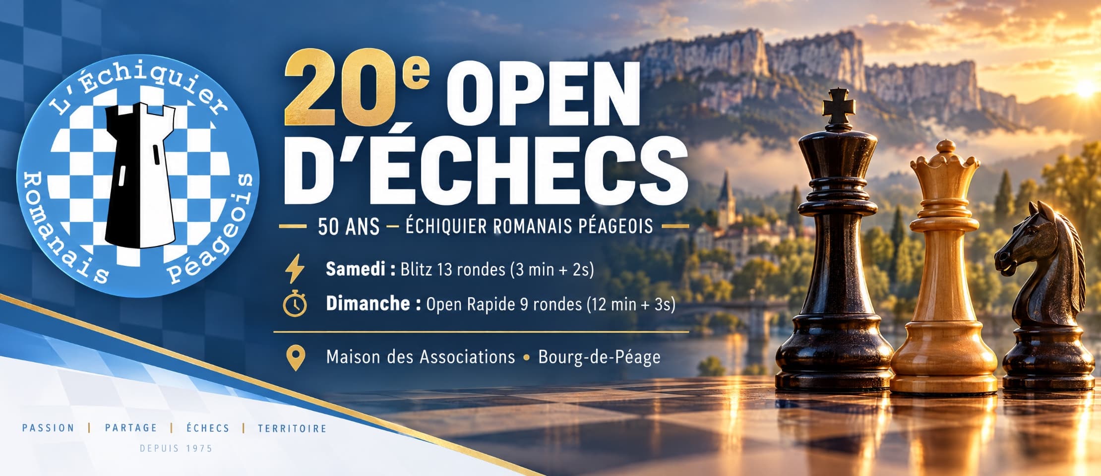 20e Open Rapide (et Blitz) de L'Échiquier Romanais Péagois