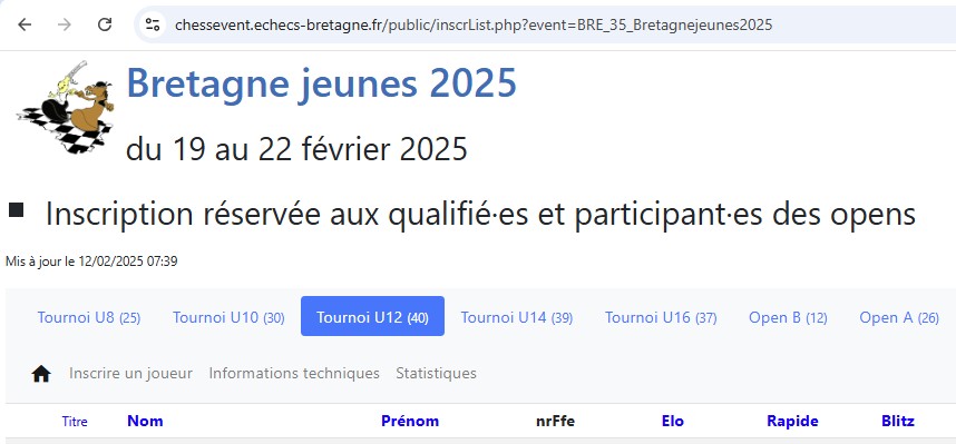 Exemple d’événement sur la plateforme ChessEvent